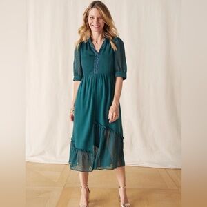 Matilda Jane Deep Green Midi Dress